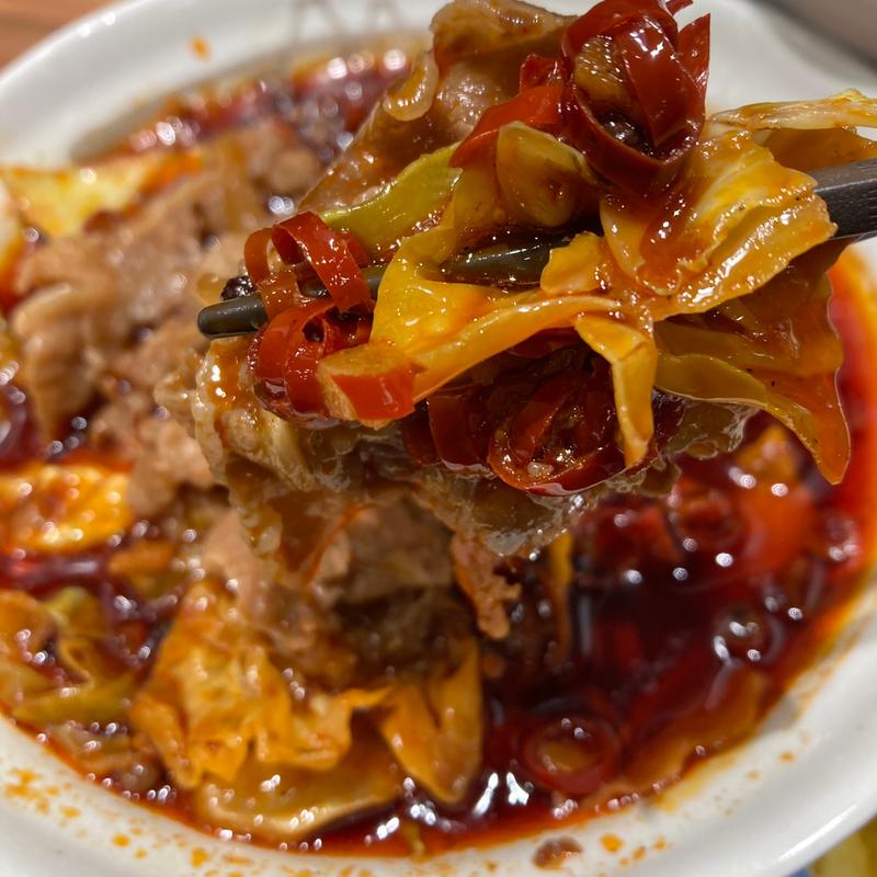 水煮牛肉～四川風牛肉唐辛子煮込み～(松屋 山科店 )