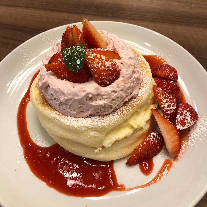 いちごのリコッタパンケーキ(高倉町珈琲 鶴ヶ島店)