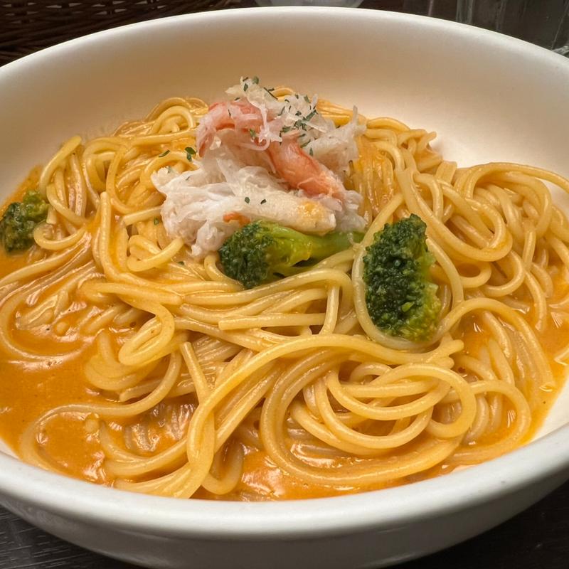 カニとブロッコリー(アメリケーヌソース)(仏蘭西屋)