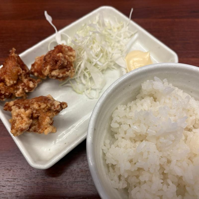 唐揚げ定食(京都北白川ラーメン魁力屋 八潮店)