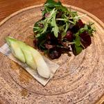 長ネギ　ビーツのサラダ　白味噌ドレッシング(坐 (THE))