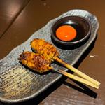 つくね月見(炭火焼鳥Dining門 平野長原店)