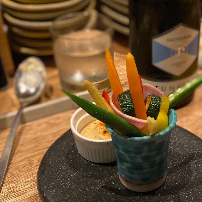 KABAファーム直送!!フムスのバーニャカウダ(HUIT-ユイット-)