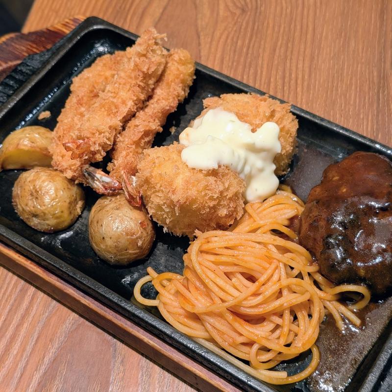 3品盛り合わせセット(ビフテキ家あづま)