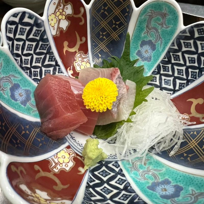 刺身盛り合わせ(夜のコース)(山中温泉 翠明 )