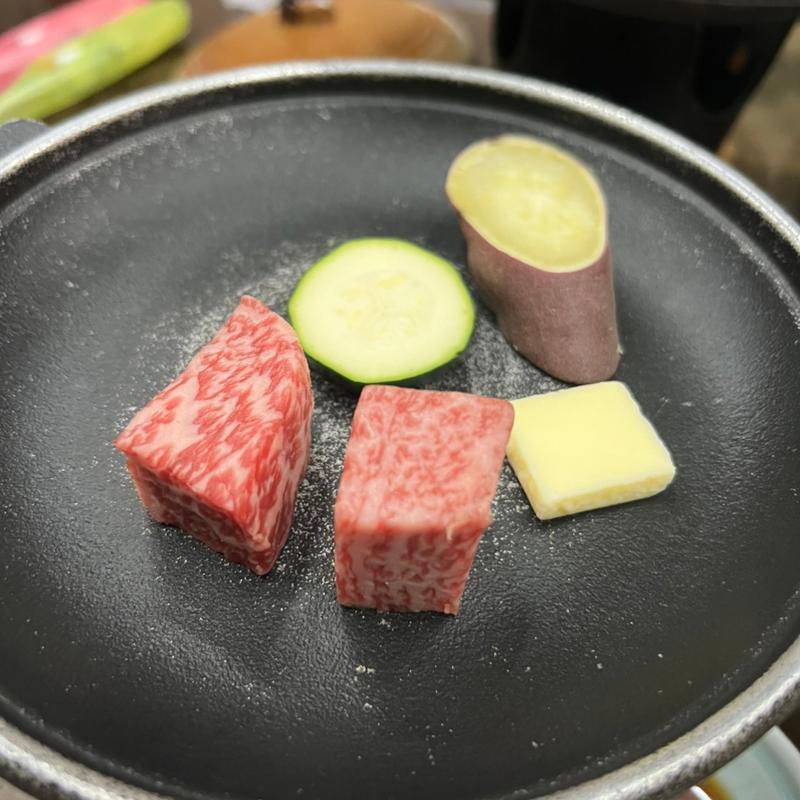 黒毛和牛ステーキ(夜のコース)(山中温泉 翠明 )