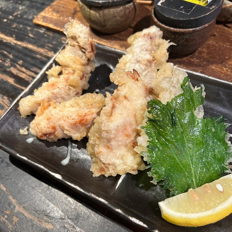 鶏ささみの天麩羅(山元麺蔵 （やまもとめんぞう）)