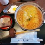 稲庭うどん   明太子おにぎり