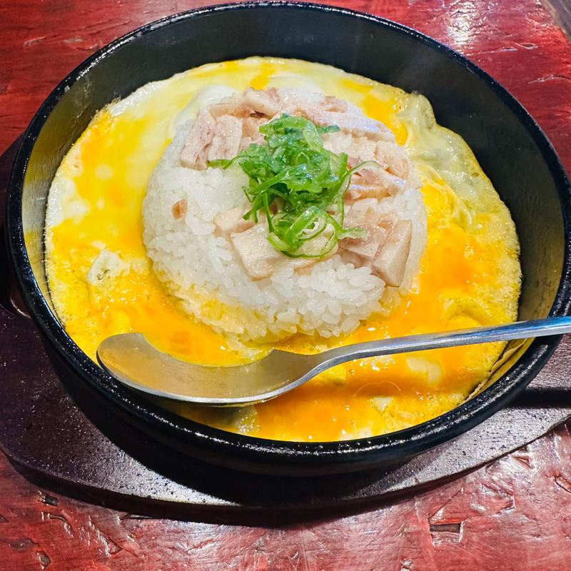 鉄板チャーハンセット(横浜家系ラーメン 天川家)