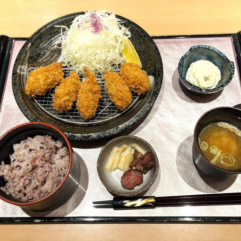 最高のカキフライ膳(とんかつ双葉 御影クラッセ店)