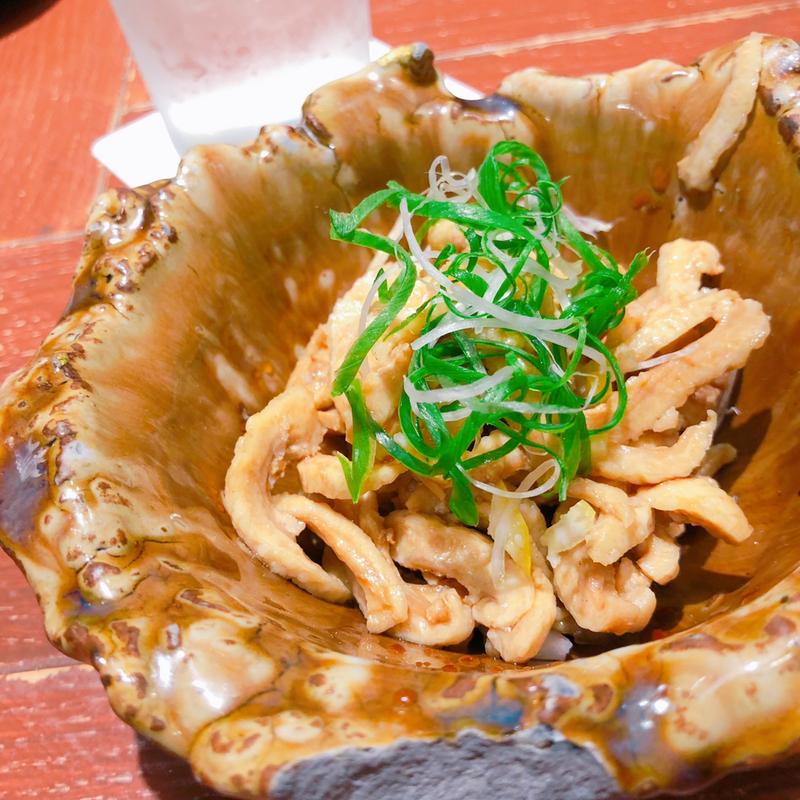 鴨肉の鶏皮(炭火焼き鳥 鴨尽)