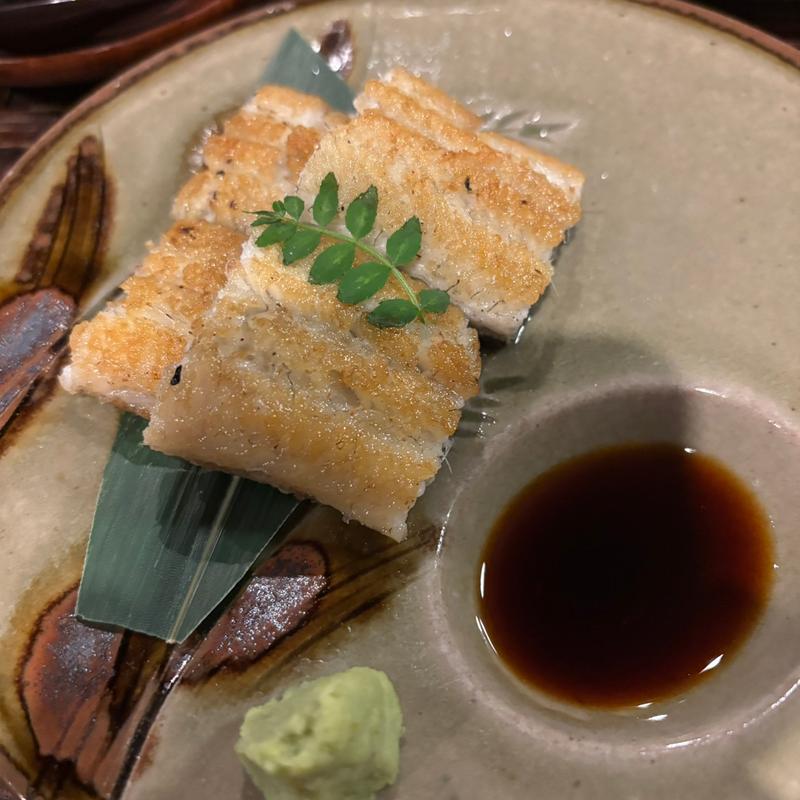 鰻の白焼き(炭焼うな富士 白壁別邸)