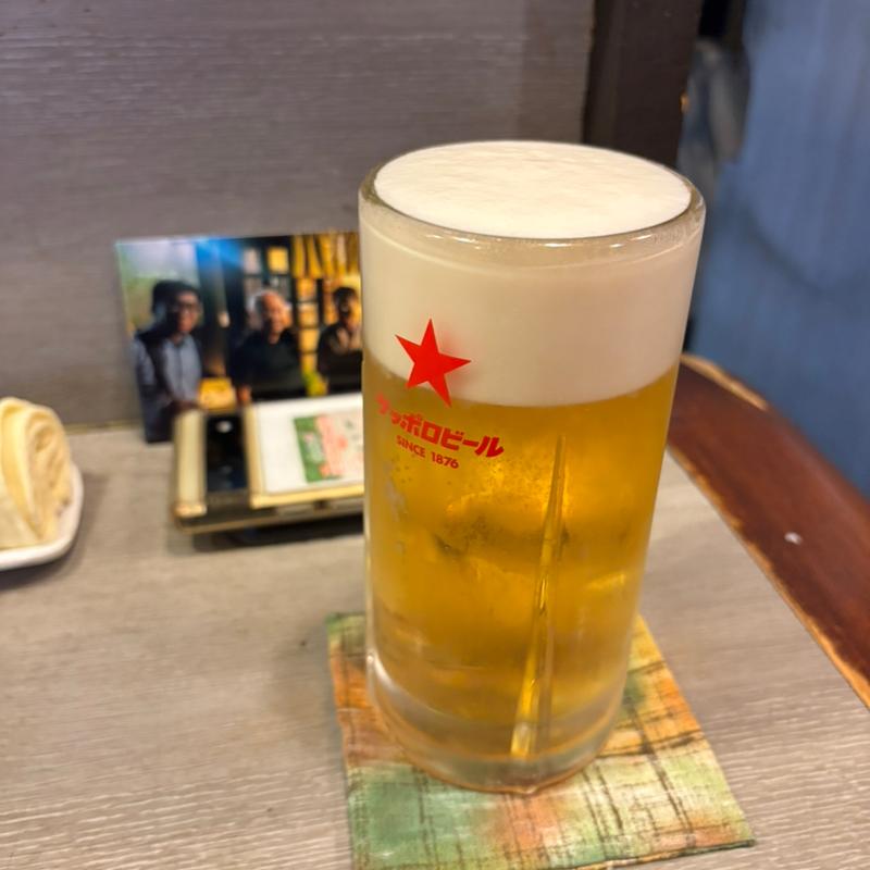 生ビール（中）(おふくろの店 はしばみ)