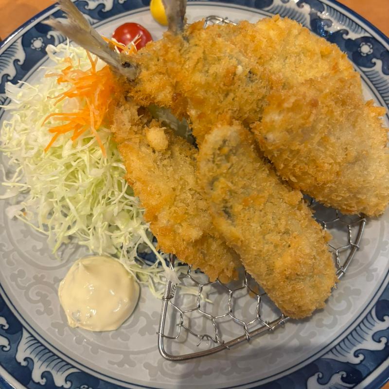 鯵フライ(埼玉漁港の海鮮食堂そうま水産上尾店)