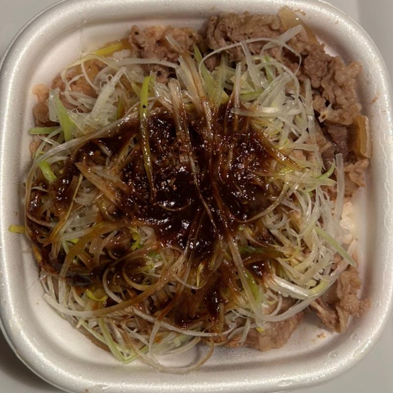 黒だれ白髪ねぎ牛丼 大盛(すき家 307号枚方津田西店 )