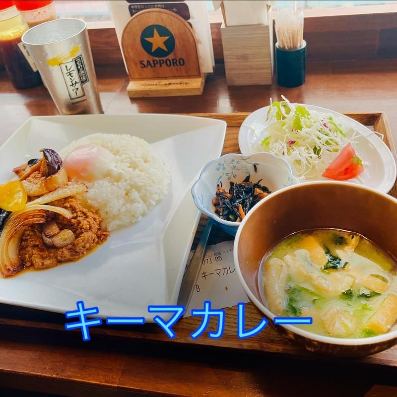 キーマカレー定食(天神食堂 ハルキッチン)