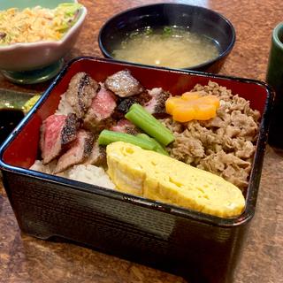 和牛赤身ステーキ重 限定10食(肉料理 さかもと 藤井寺店)