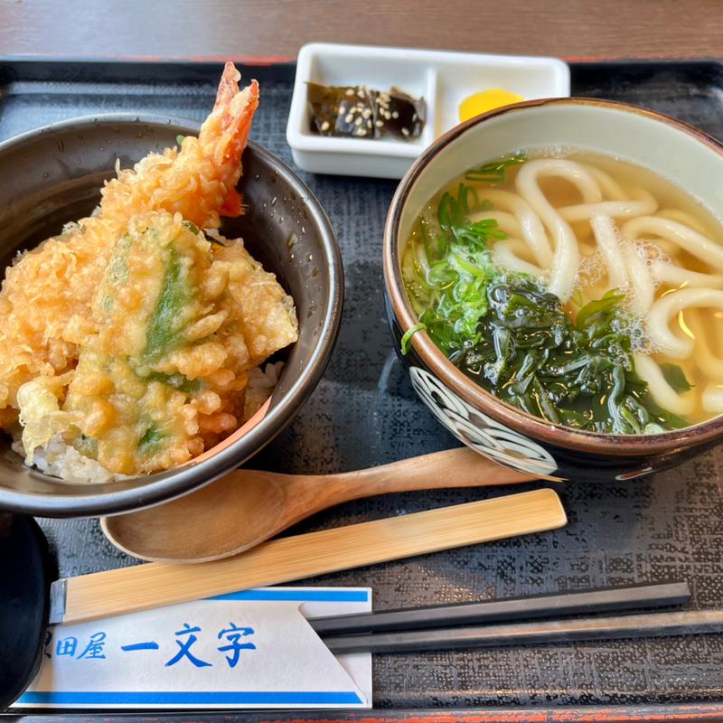 ミニ天丼セット(黒田屋 一文字)