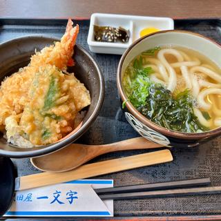 ミニ天丼セット(黒田屋 一文字)