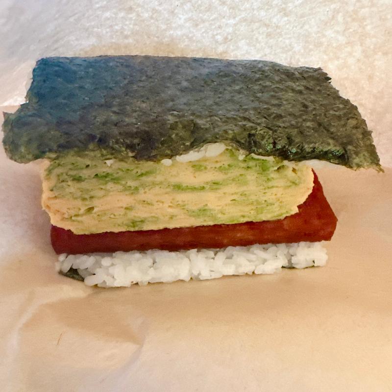 アーサ厚焼きポーク玉子おにぎり(福助の玉子焼き 備瀬のフクギ並木店)