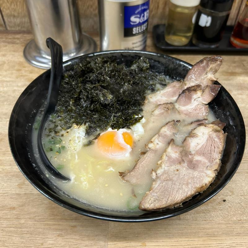 のり塩卵チャーシュー(中盛)(らーめん家 きらく )