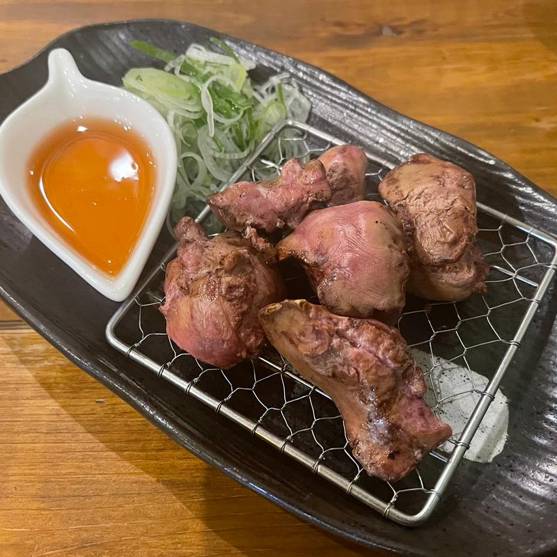 白レバーのたたき(焼鳥くいものや　鳥処)