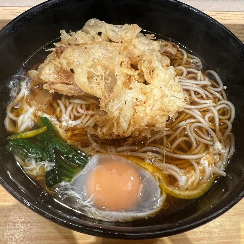 かき揚げたまご(小諸そば 兜町店)
