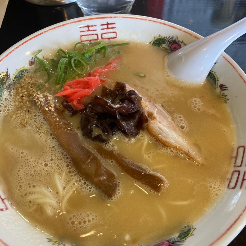 まる重流豚骨ラーメン(柳麺まる重)