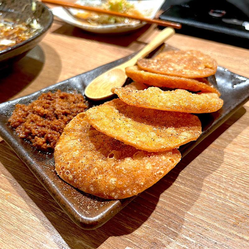 餃子の皮せんべい(肉汁餃子のダンダダン 名駅三丁目店)