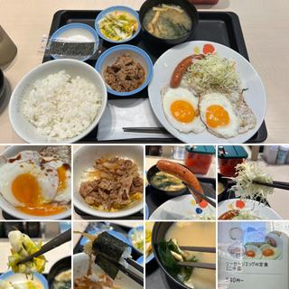 ソーセージエッグW定食