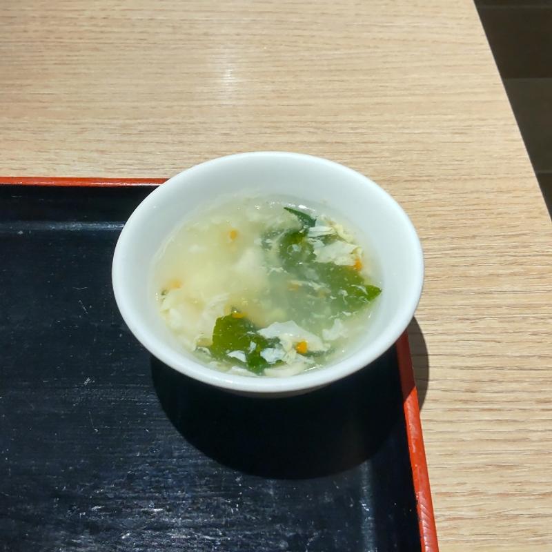 チャーハンスープ(鶏贅沢 青蓮 新宿オークタワー店)