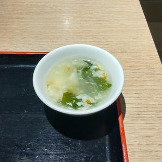 チャーハンスープ(鶏贅沢 青蓮 新宿オークタワー店)
