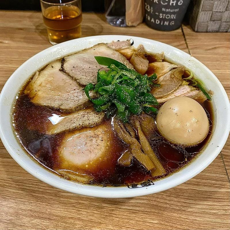 福原さんスペシャル 大 肉増し 味付け半熟煮玉子(麺屋丈六 キーノ和歌山店)