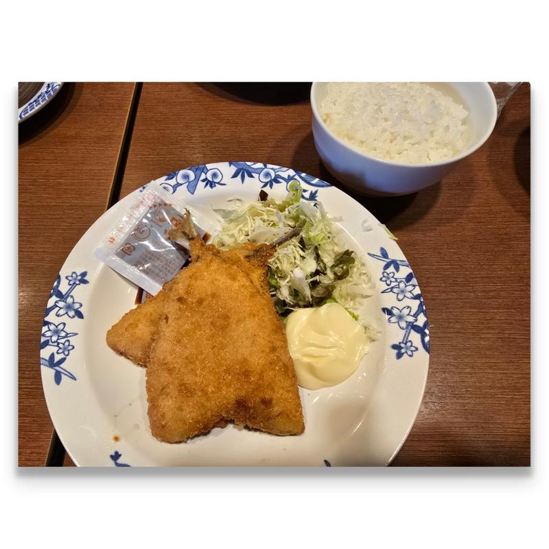 アジフライ・ごはんセット(バーミヤン 船橋本中山店)