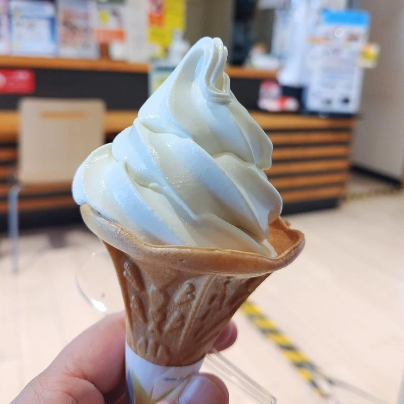 酒粕ソフトクリーム S(いわて銀河プラザ)