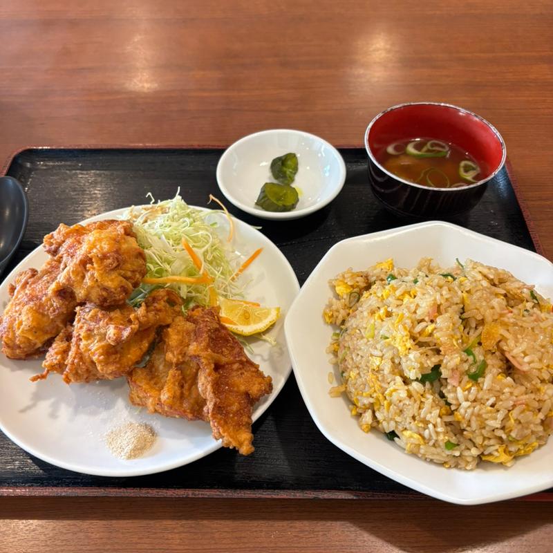 唐揚げセット(上海菜館 喜福家)