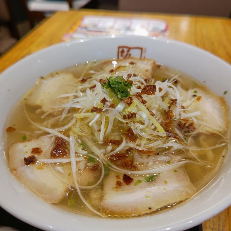 青唐ねぎ塩ラーメン(喜多方ラーメン 坂内 石川町店)