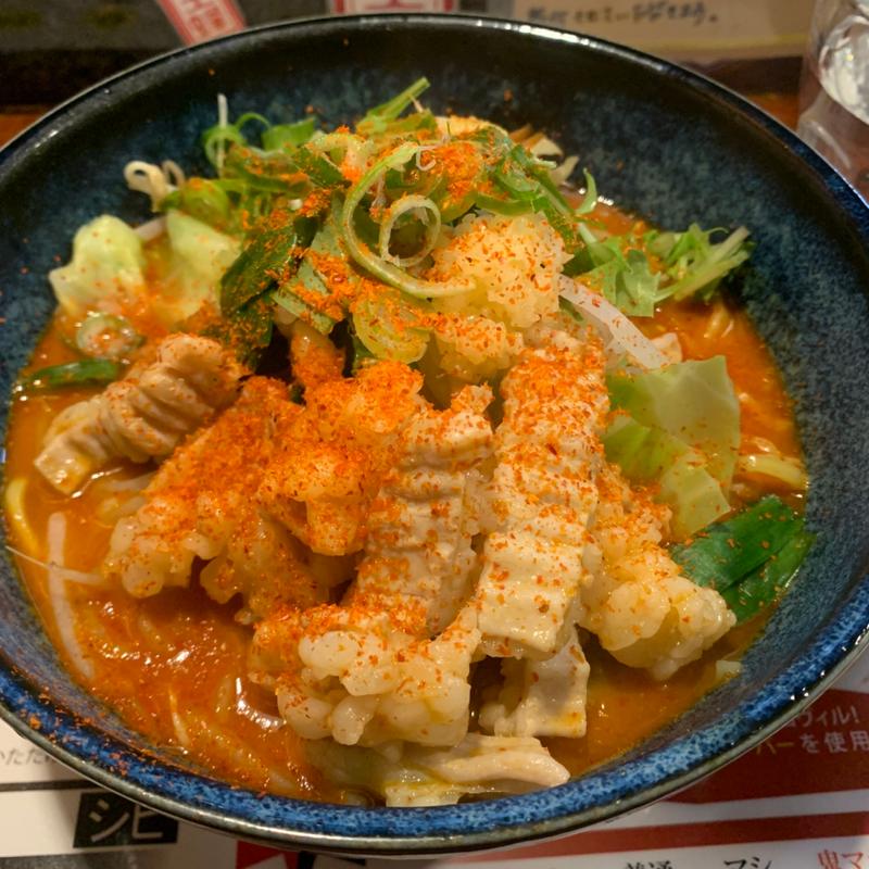 スタミナホルモン鬼滅ラーメン(麺屋 女王蜂)