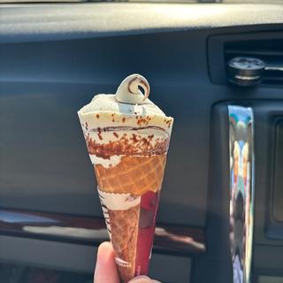 バニラチョコソフト