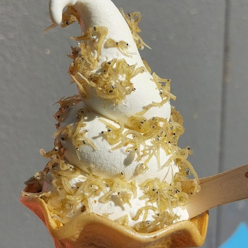 湘南しらすから揚げソフト(漁港の駅TOTOCO)