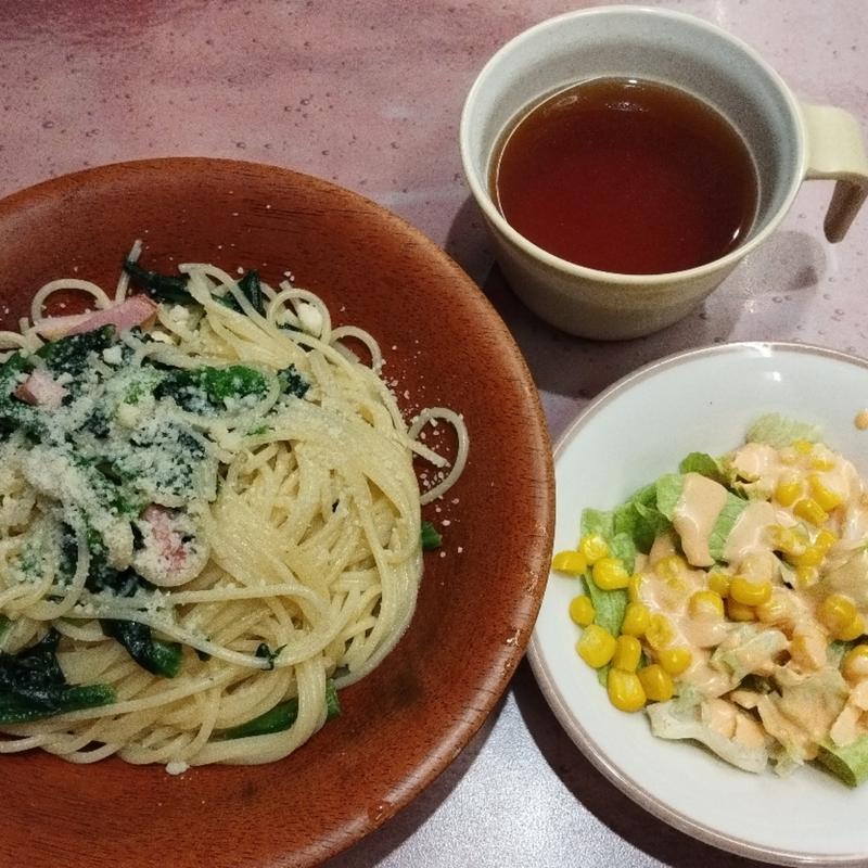 ほうれん草とパンチェッタのスパゲッティ(サイゼリヤ ユアエルム青戸店 )