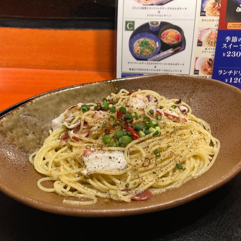 タコのペペロンチーノ(洋麺屋 五右衛門 池袋サンシャイン三越店)