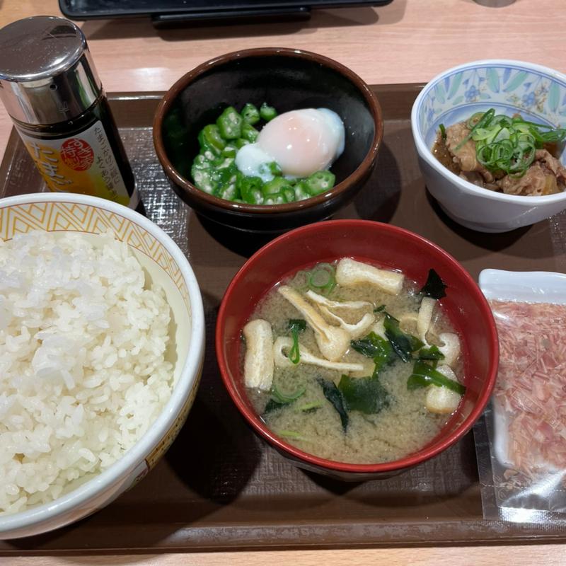 牛まぜのっけ朝食(すき家 高槻下田部店 )