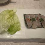 昆布締めした天然平目のしゃぶしゃぶ(エクシブ箱根離宮 中国料理 翆陽)