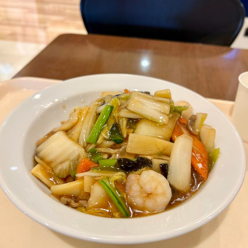 五目あんかけ焼きそば(中華料理　桃源)