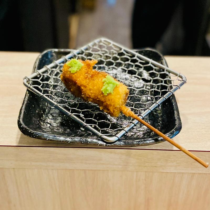 旬の特選串揚げ〆山形そばのコース　黒毛和牛(和食と串揚げ 六角亭 （ろっかくてい）)