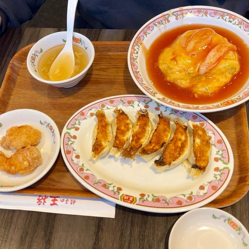 天津飯セット(餃子の王将 京成曳舟駅前店)