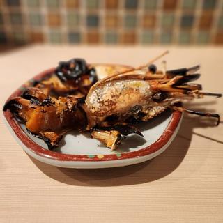 ぼたん海老の頭焼き(入船寿司)
