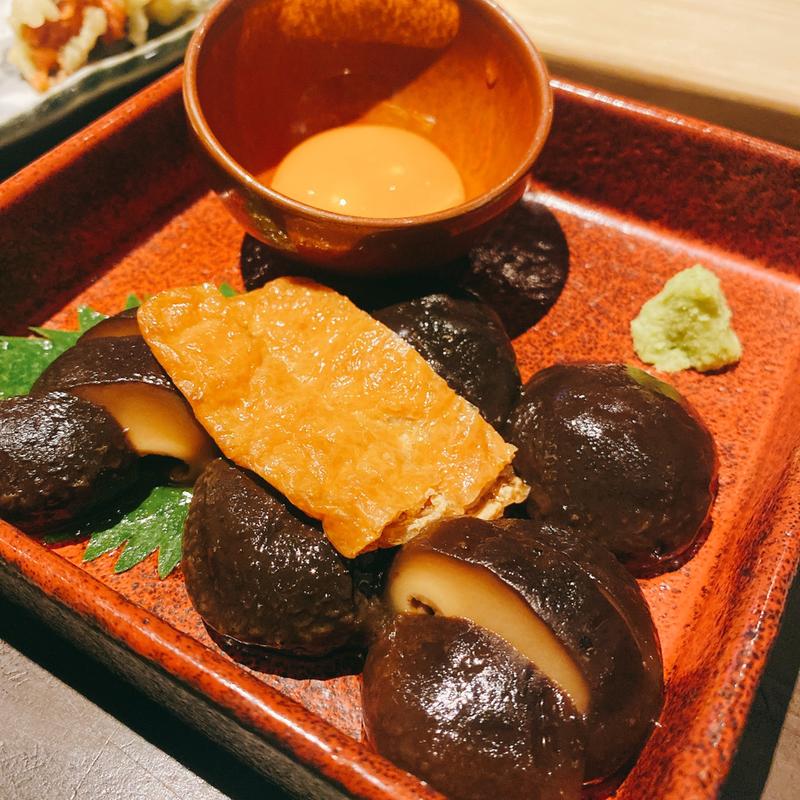 しいだけ黄身和え(江戸天ぷら屋台 十六文)