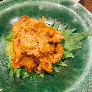 あん肝奈良漬け(江戸天ぷら屋台 十六文)